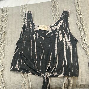 Alice + olivia tie dye tie crop tank
